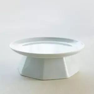 ksr 이천도자기 강백자 팔각찻상 20cm 트레이 쟁반 다도