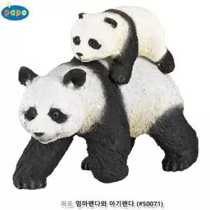 파포 (모형완구) 엄마팬다와 아기팬다 애니멀피규어 피규어모형 동물 수집 친구 과학
