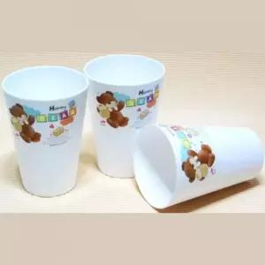 ksr 곰돌이 미니 플라스틱컵 3P 맥주잔 술잔 식당 실용적