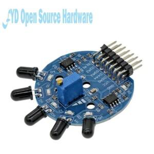 5방향 화염 센서 모듈 아날로그 디지털 이중 출력 소방 로봇 MK00215