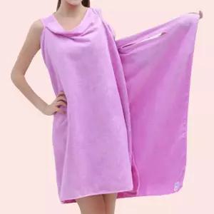 비치 타월 원피스 퍼플