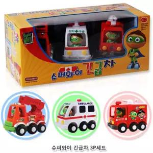 슈퍼와이 긴급차 (풀백미니카3P세트) 인테리어소품 완구 어린이날 인테리어 토이