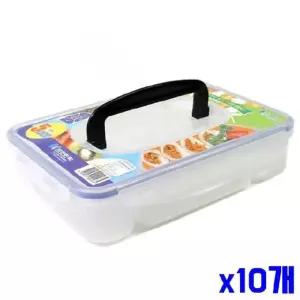 ksr (SM)투명 5칸 칸칸이 밀폐용기 x10개