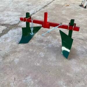 핸드 트랙터 장착형 두둑쟁기, 수동 감자 및 고구마 힐링 플라우, 농장 정원용 조절식 파우러 경운기