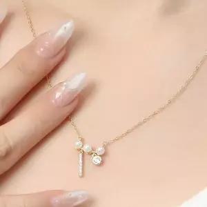 [셀러허브][비쥬홀릭] 실버925 골드도금 진주볼 여자목걸이 (S17832304)