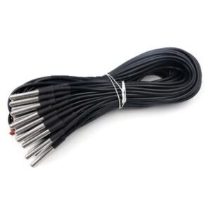 20pcs DS18b20 방수 캡슐화 스테인레스 스틸 온도 센서 프로브 케이블 길이 1m Ard 용