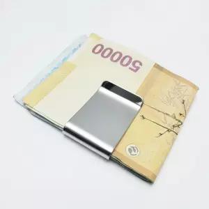 지갑 클립 고급 유광 메탈 돈 디자인 머니홀더 실버 색상