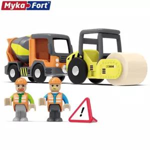 미카포트 수동 레미콘과 로더 남아 방법 딸 여아 피규어블럭 캐릭터 취미 게임완구