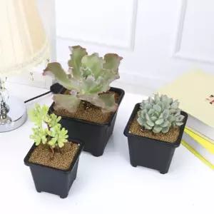 실내 정원 플라스틱 화분 포트 사각 다용도 식물