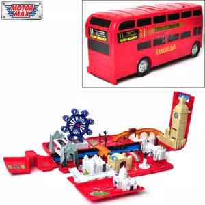 모터맥스 뉴 변신 런던버스 놀이세트 작동완구 중장비장난감 버스기사 남아완구 완구