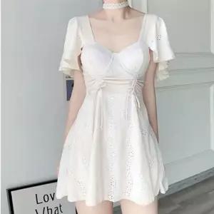 펀칭 여성 원피스수영복 플레어 치마 바지 수영복