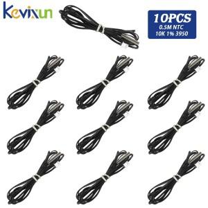 NTC 서미스터 정확도 온도 센서 10K 1% 3950 디지털 프로브 W1209 W1401 DIY 키트용 0.5M 개