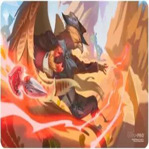 울트라 프로 - 무법자 썬더 정션 플레이매트 Ft. 슬라이크샷 마술 쇼 더 개더링 한정판 독특한 아티스틱