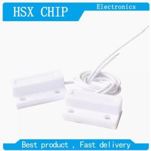 5쌍 MC-38 유선 도어 윈도우 센서 마그네틱 스위치 홈 경보 시스템 감지기 리드