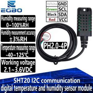 SHT20 디지털 온도 및 습도 센서 모듈 와이어 케이스가 포함된 I2C 통신 프로브