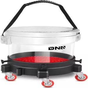 DNA 모터링 5갤런 세탁 시스템에는 세차용 15.5L 버킷 여과 시스템 인서트 파이브 캐스터 돌리 뚜껑이