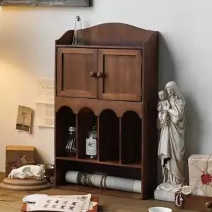 미니찬장 빈티지 원목 장식장 커피장 찻장
