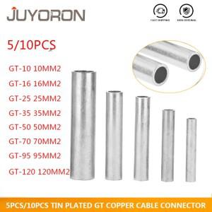 GT-10/16/25/35/50/70 연결 주석 도금 단자 구리 튜브 와이어 커넥터 케이블 러그 전기 파이프