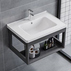 소형 도자기 베란다 화장실용 세면대 벽걸이
