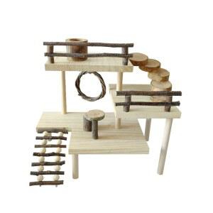 골든햄스터은신처 놀이터 도마 나무 파충류