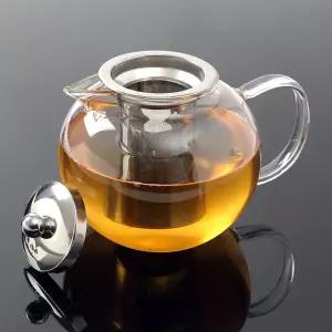 로하티 소담 내열유리 차포트 1.3L 거름망 티주전자