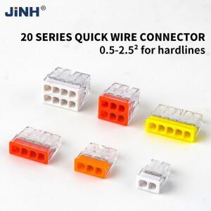 미니 퀵 푸시인 와이어 커넥터 터미널 블록, 하드 스테인레스 쉬운 전기 접합 도체, CMK20 100 개