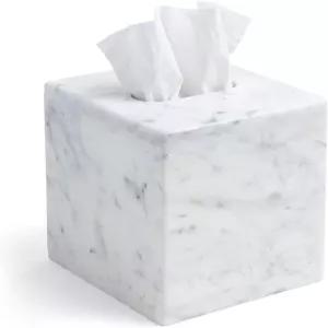크리넥스 등을 위한 코크 앤 밀 마블 티슈 박스 커버 장식용 큐브 스타일 홀더 가정용 대형 사각형 페이셜