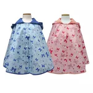 유아동 어린이 판초우의-리본 우비 비옷 레인코트 아동 우 의 판초우의 비 여자 우비 남자 망토우의