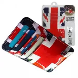 티엔알549 영국국기 카드 영수증 차량용 수납포켓
