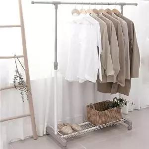 [셀러허브 1]행거 스탠드 옷걸이 옷정리 이동식 행거 옷선반 B