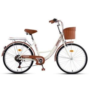 자전거바구니 여성용 출근 24인치 빈티지 바구니자전거 여자 클래식 나들이 22인치