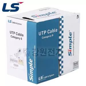 LS전선 467OZR01 CAT.6 UTP 케이블 300m CMR 단선 그레이