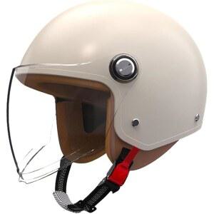 레트로 3/4 오토바이 하프 헬멧, DOT 승인 빈티지 스쿠터 더트 바이크 고카트 모프 전기 자전거 라이트 퀵 버클 오픈 페이스 ATV 헬멧 성인 남성용 헬멧