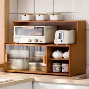 일본식 원목 그릇장 소형 수납장 찬장 홈카페 조미료
