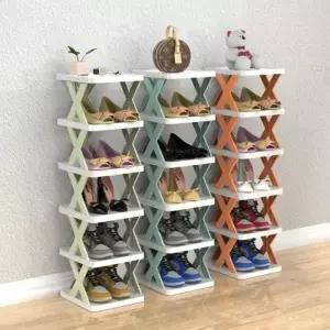신발정리대 현관 수납장 슈즈렉 슬림 거치대 칼라6단 신발장