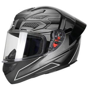 풀페이스 모터사이클 헬멧, DOT 승인, 경량 에어로다이내믹 스트리트 자전거 헬멧, 3중 보호 기능 제공