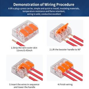 JINH 10 Pcs 와이어 블록 접합 터미널 버트 커넥터 소형 전기 케이블 홈 배선