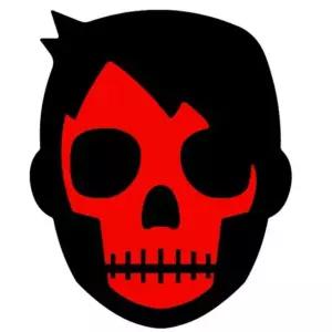 자동차량용 오토바이크 데칼 반사스티커 스컬보이 1P