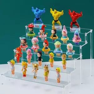 아크릴 케이스 사다리 피규어 계단형 장식장 스탠드 수납 전시틀 진열대 인형