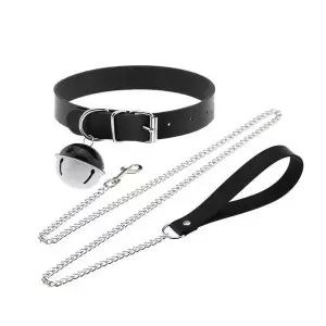 [셀러허브]방울 가죽 초커 목걸이 코스튬 파티용품 세트 (S43382325)