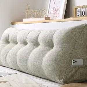 쇼파삼각쿠션 침대 등받이 코튼 신상 린넨 마 -G 등쿠션 원색 돌쇼파 기대는