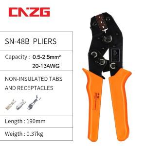 2.8/4.8/6.3mm 압착 도구 터미널 절연 암수 와이어 커넥터 전기 스페이드 슬리브 키트