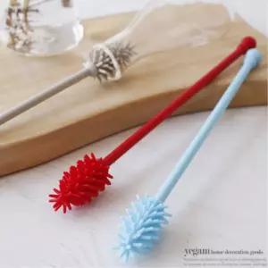 우리아이 안심 젖병꼭지전용 실리콘솔 오일병솔 주방세척솔 텀블러세척솔 컵솔 행주