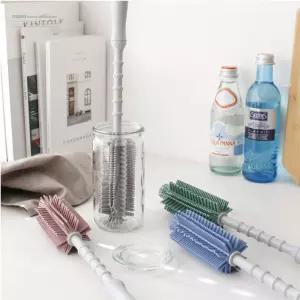 파스텔 실리콘 카페용 오일병솔 주방솔 주방세척솔 롱브러쉬 컵솔 청소솔 틈새세척솔