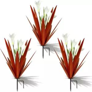 호마이트 메탈 아가베 식물 야외 장식 릴리 멕시코 야드 아트 가든 선물 홈 데코 핸드 페인팅 정원 동상