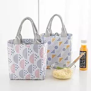 [셀러허브 생활리빙]도형 패턴 보냉백/보온백/아이스백/피크닉가방