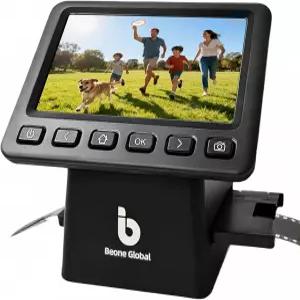 BEONEGLOBAL 클리어스캔 P5 필름 스캐너 SD 카드 업그레이드 버전 24MP 고해상도 35mm/135/126/110/슈퍼 8