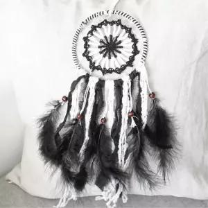 블랙앤화이트 악몽방지 드림캐처 수제 천정꾸미기 신혼인테리어 예쁜모빌 천정데코