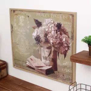 수국모양 빈티지 감성 테이블 캔버스 추상화액자 포스터그림 디자인액자 포스터 액자