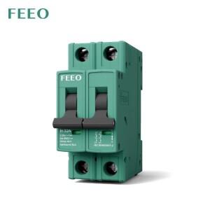 FEEO FPV-63 2P DC 차단기 온 딘 레일 전기 회로 스위치, 태양광 보호, 인증, 550 800V MCB,